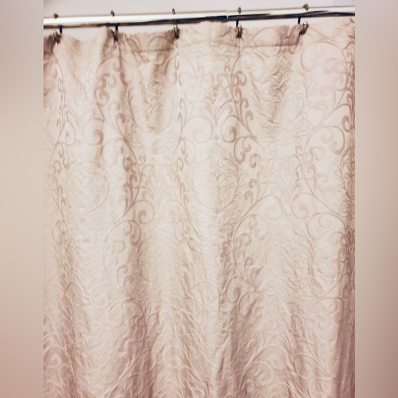 Fieldcrest Texturized Brocade Patterned Shower Curtain - Picture 9 of 10